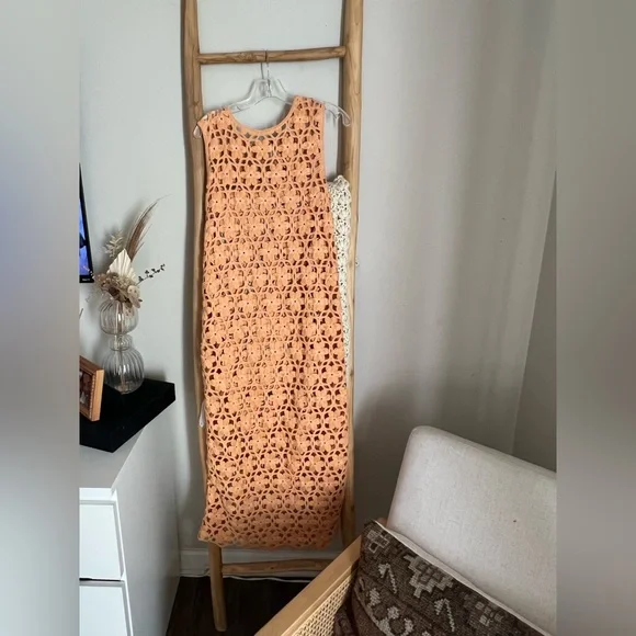 zara orange crochet dress Zara | Dresses | Zara Crochet Orange Dress